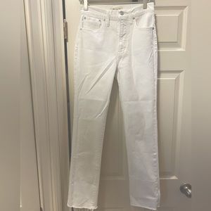 Madewell Perfect Vintage White Jeans